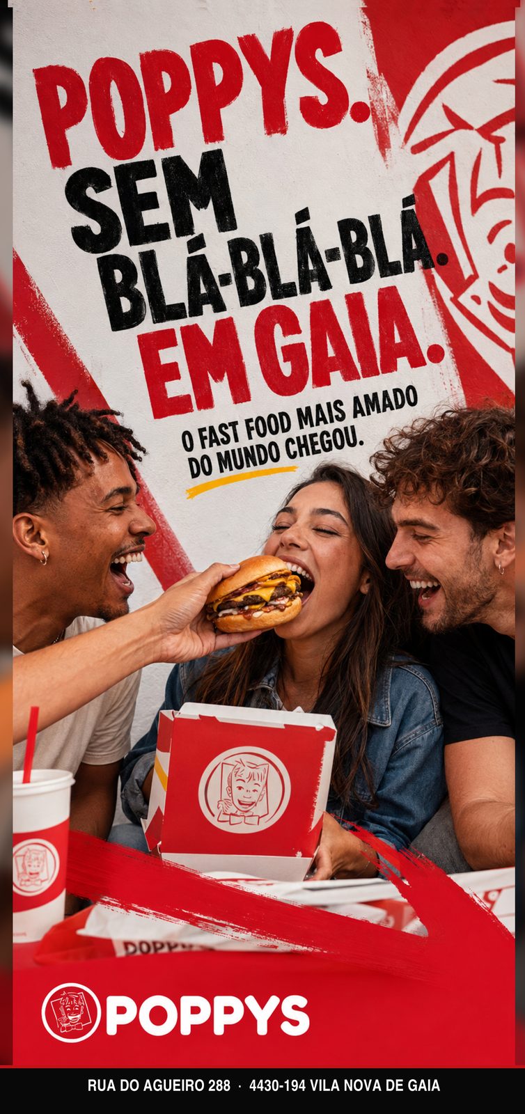 Cartaz: Poppys. Sem blá-blá-blá. Em Gaia