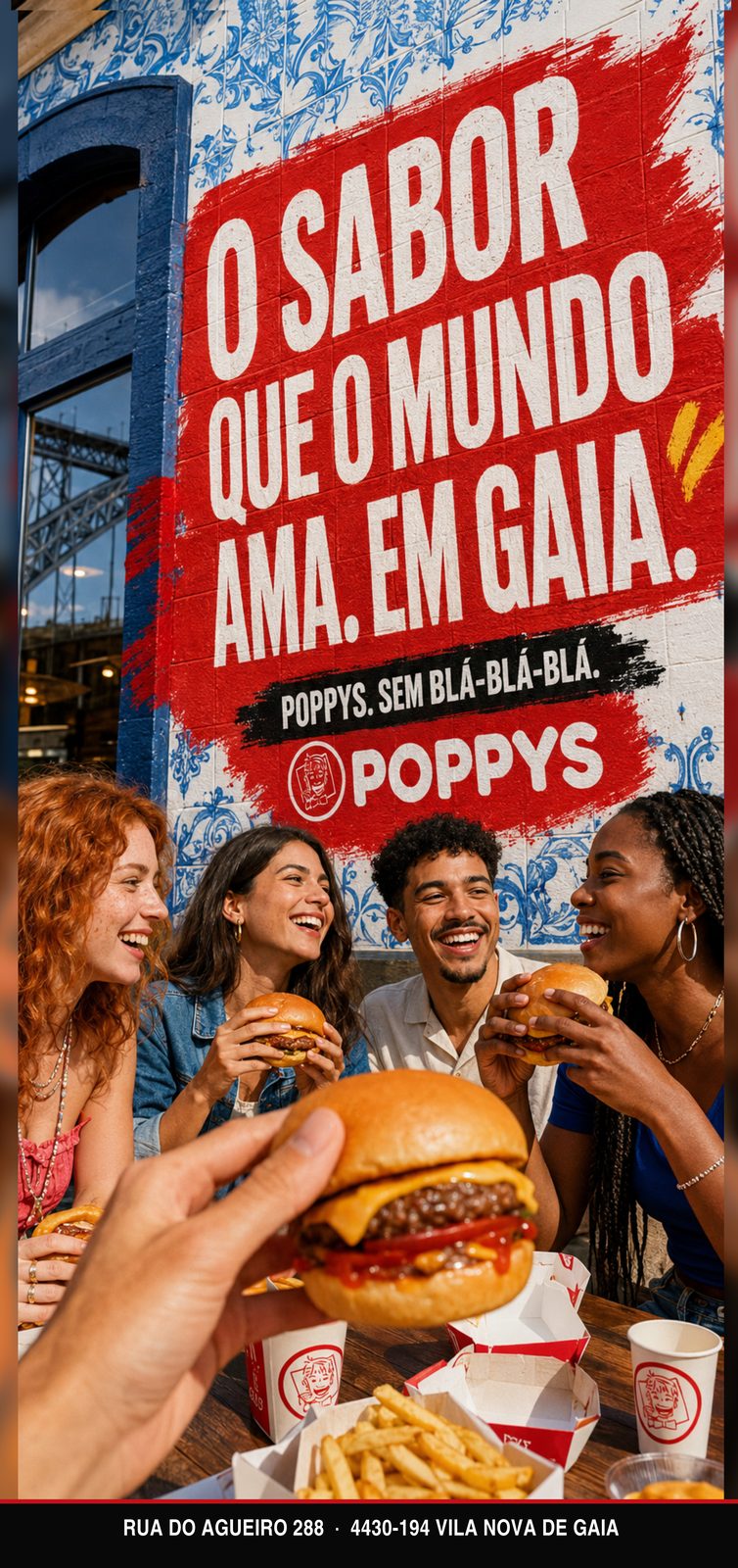 Cartaz: O sabor que o mundo ama. Em Gaia